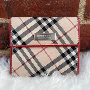 Authentic Burberry Novacheck Compact Wallet